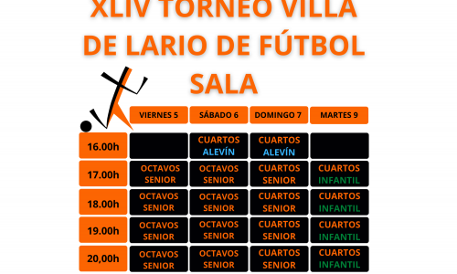 Torneo Villa de Lario de fútbol sala.
