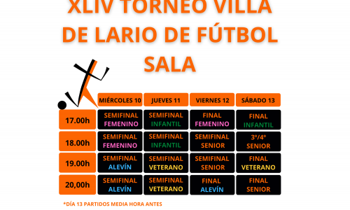 Torneo Villa de Lario de fútbol sala.