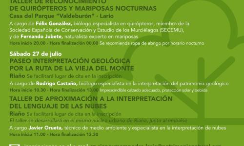 Actividades de divulgación ambiental.