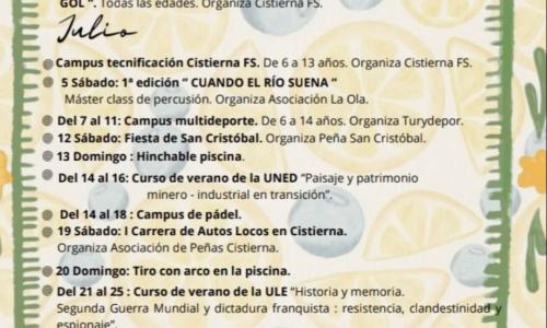 Actividades de verano en Cistierna.