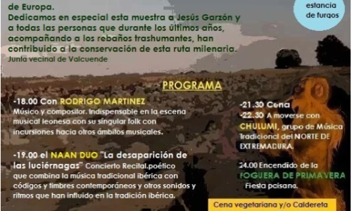 Muestra musical de las 100 leguas por cordeles, cañadas y veredas.