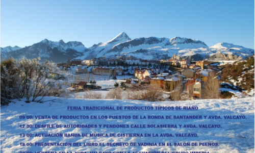 Feria tradicional de productos típicos de Riaño.