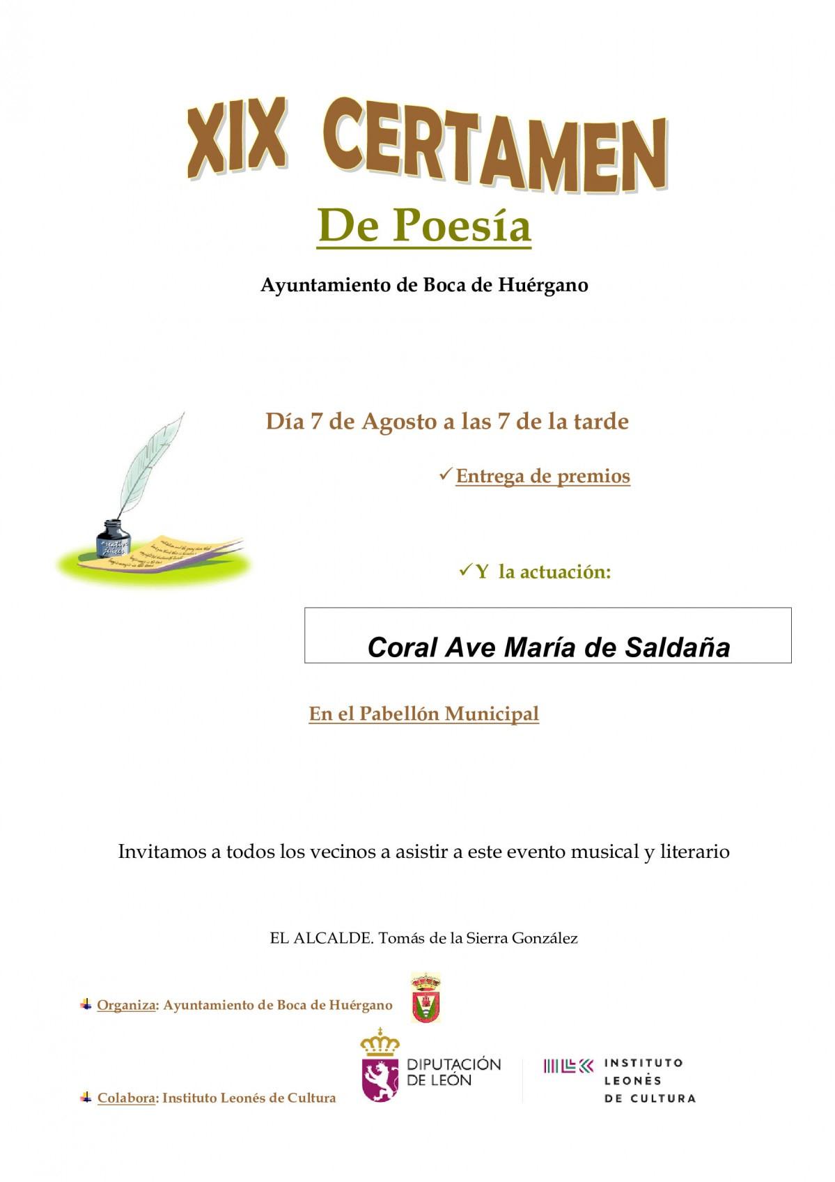 XIX Certamen de Poesía0