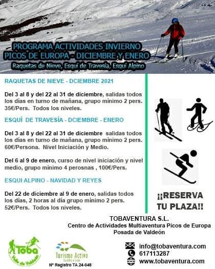 Programa actividades invierno Picos de Europa.0