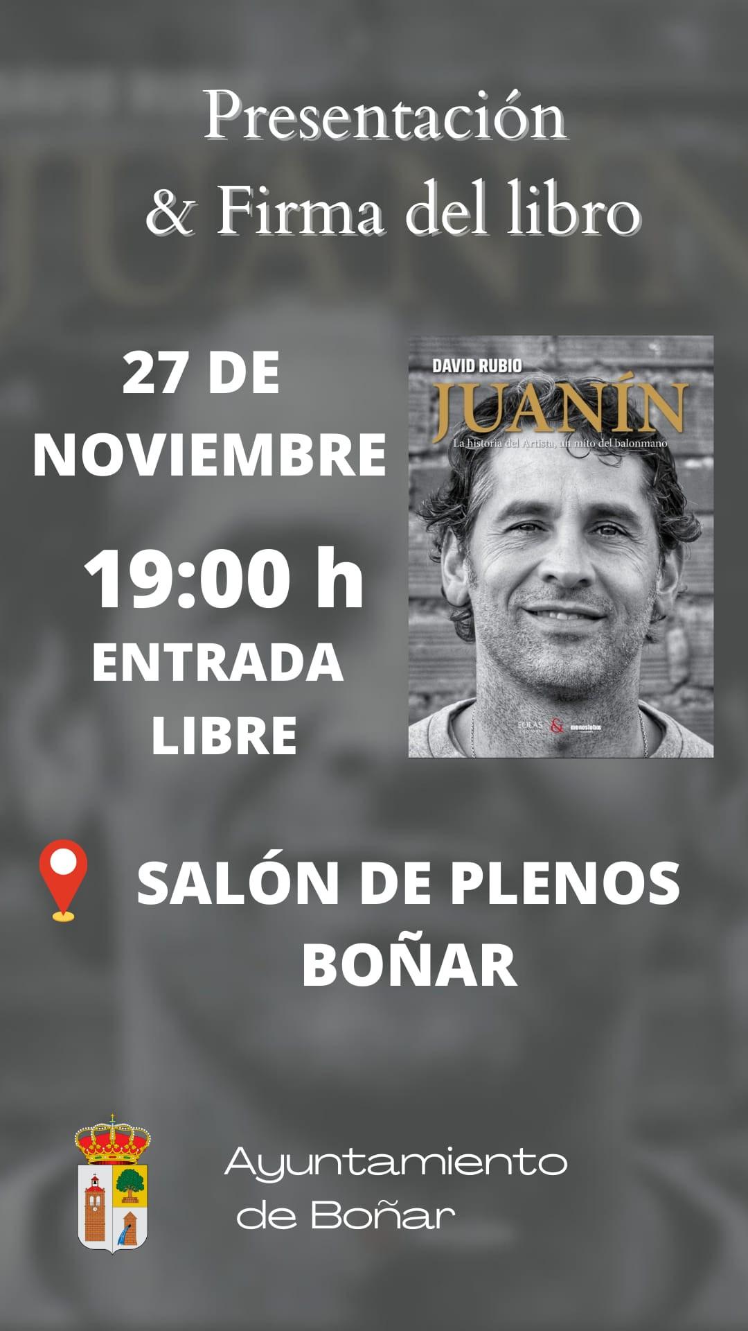 Presentación y firma del libro de Juanín.0